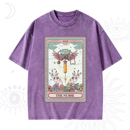 Purplehecate The ER Nurse Tarot Washed T-Shirt