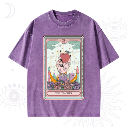 Purplehecate The Teacher Tarot Washed T-Shirt