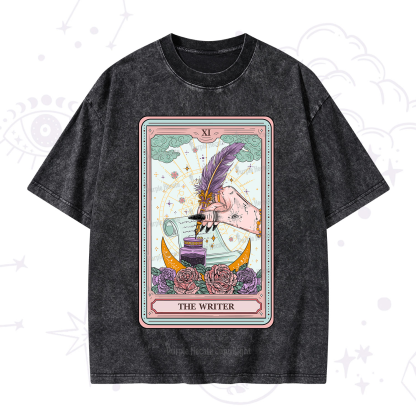 Purplehecate The Writer Tarot Washed T-Shirt