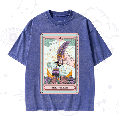 Purplehecate The Writer Tarot Washed T-Shirt