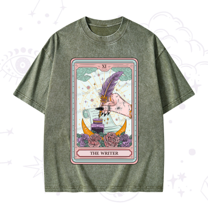 Purplehecate The Writer Tarot Washed T-Shirt