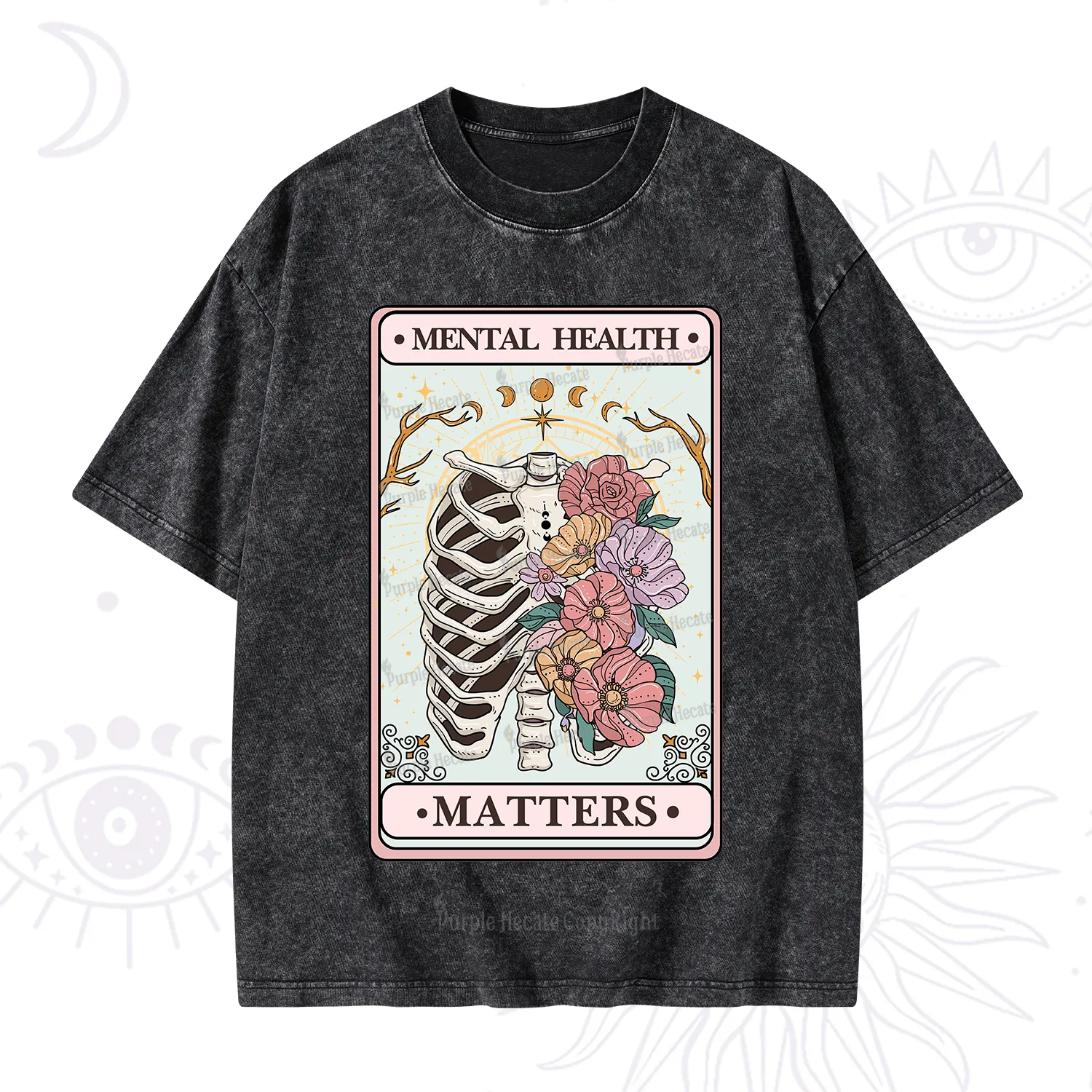 Purplehecate Mental Health Matters Washed T-Shirt