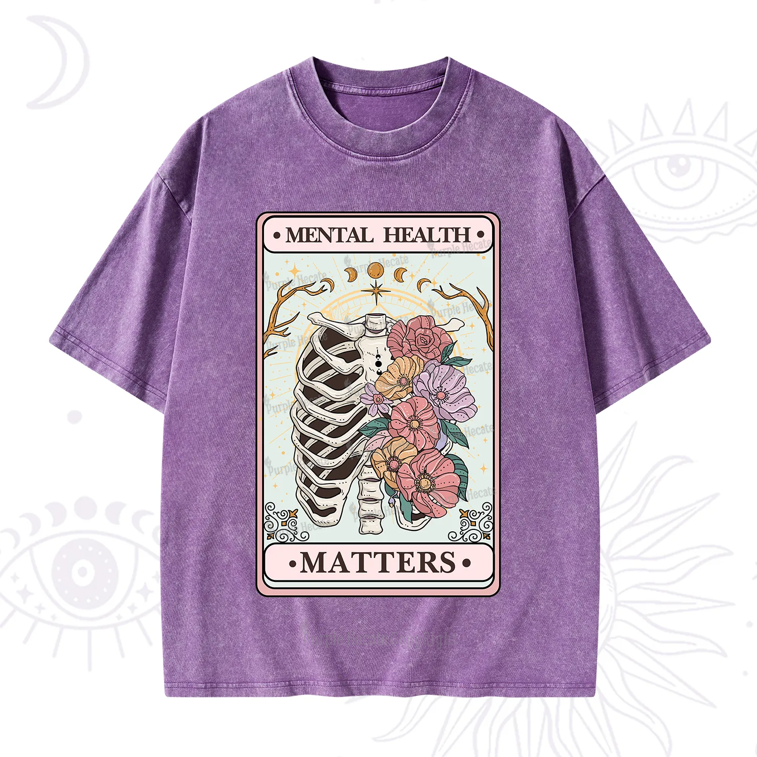 Purplehecate Mental Health Matters Washed T-Shirt