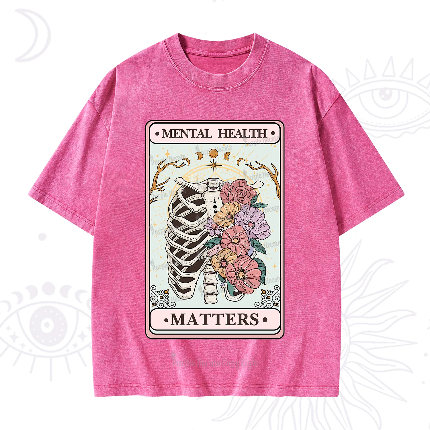 Purplehecate Mental Health Matters Washed T-Shirt