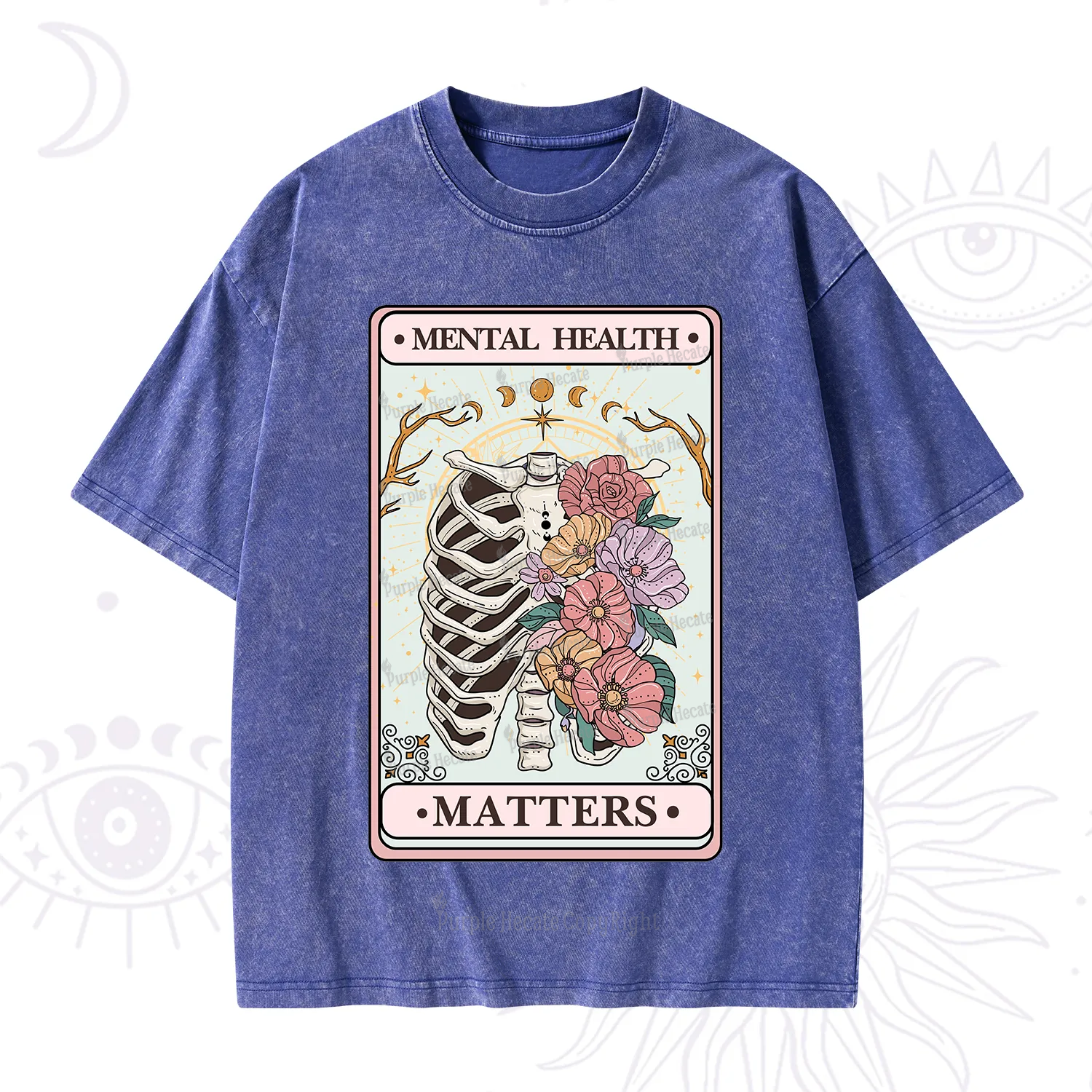 Purplehecate Mental Health Matters Washed T-Shirt