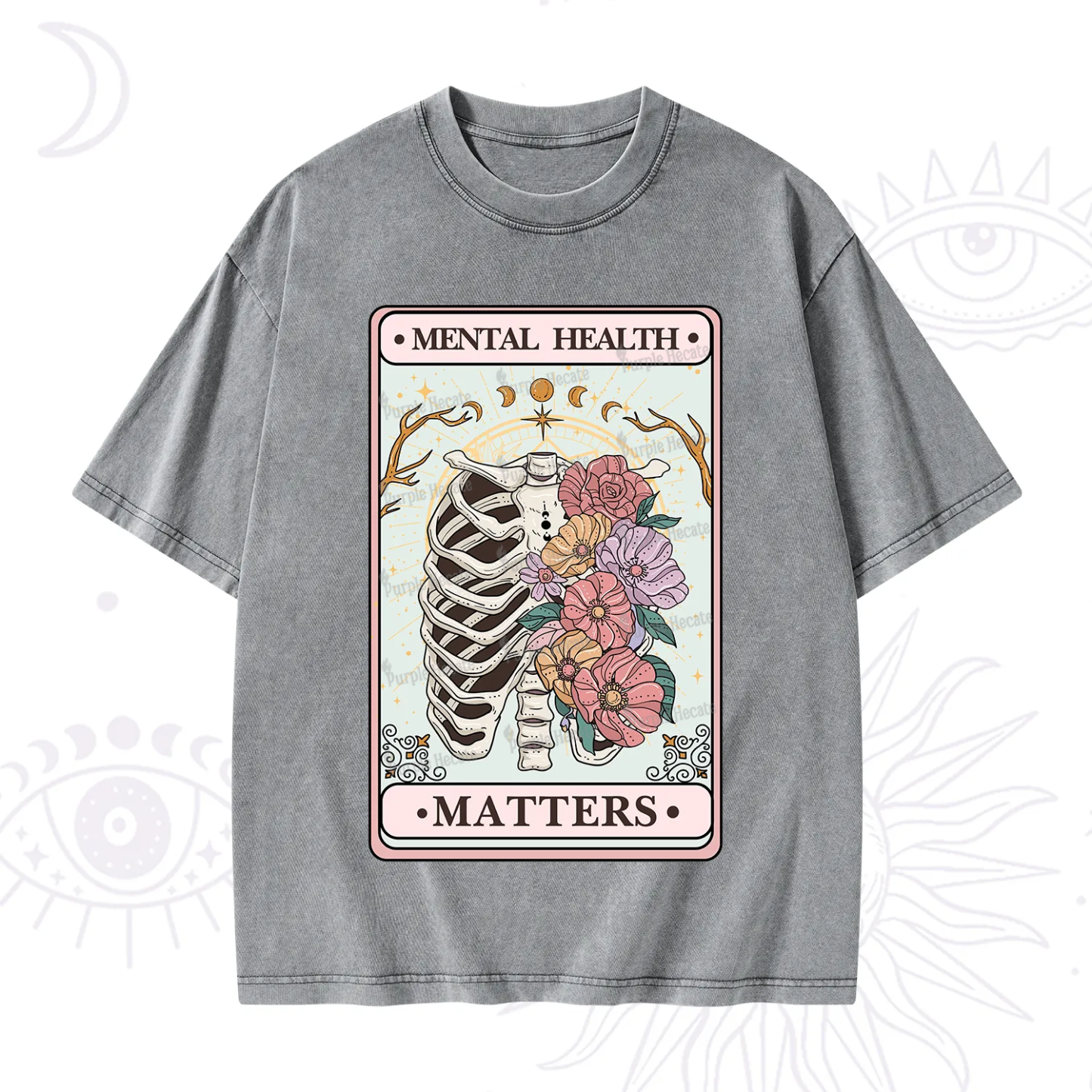 Purplehecate Mental Health Matters Washed T-Shirt