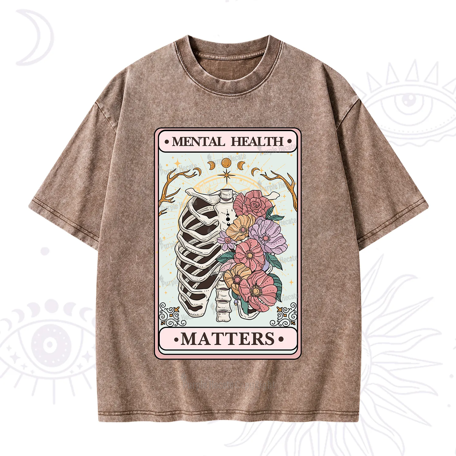 Purplehecate Mental Health Matters Washed T-Shirt