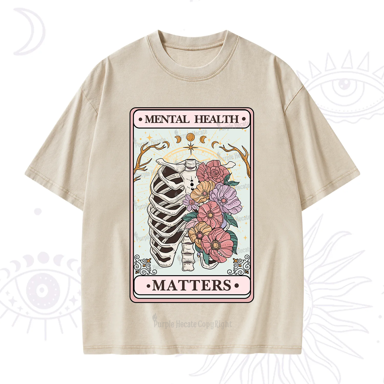 Purplehecate Mental Health Matters Washed T-Shirt