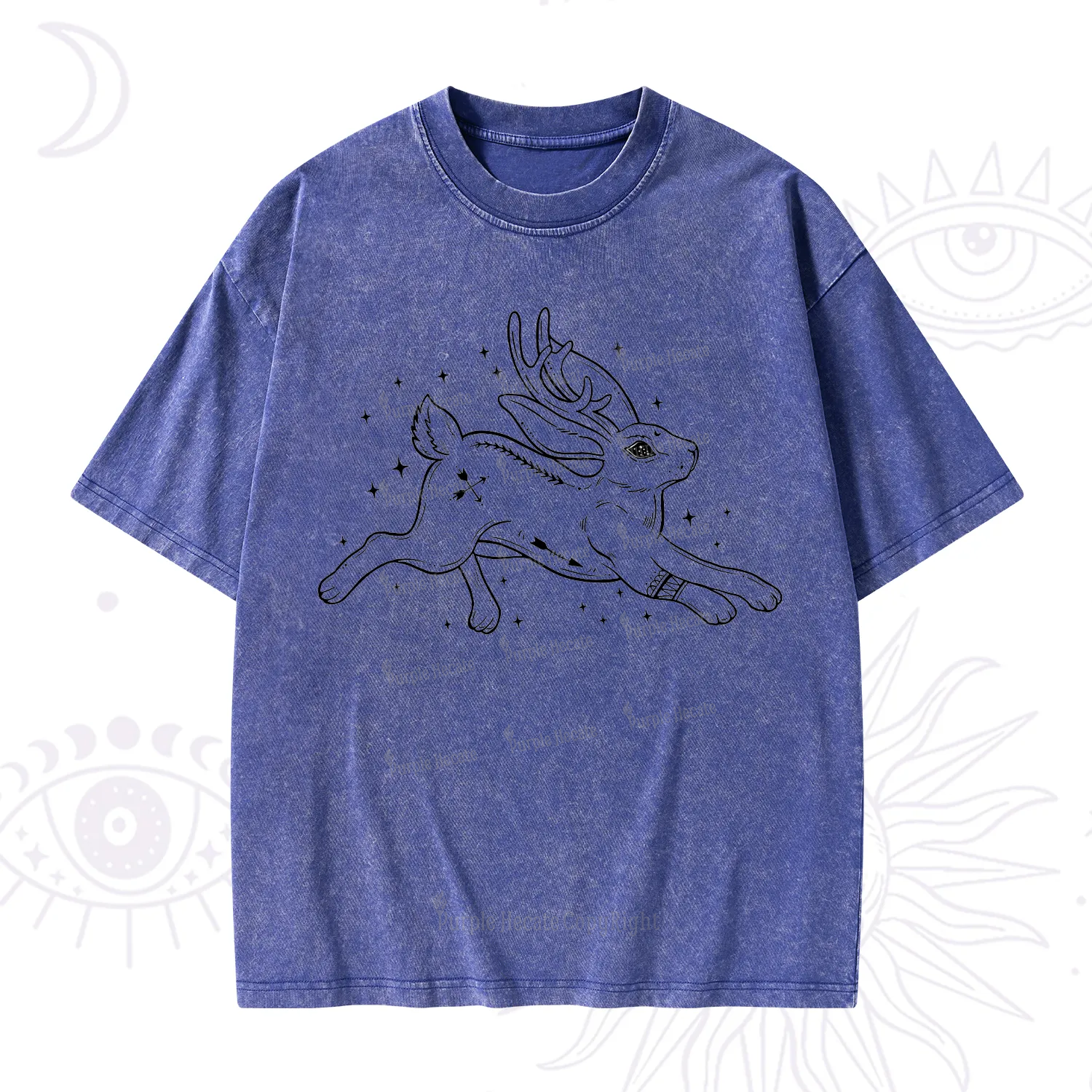 Purplehecate Starwitch Familiar Washed T-Shirt