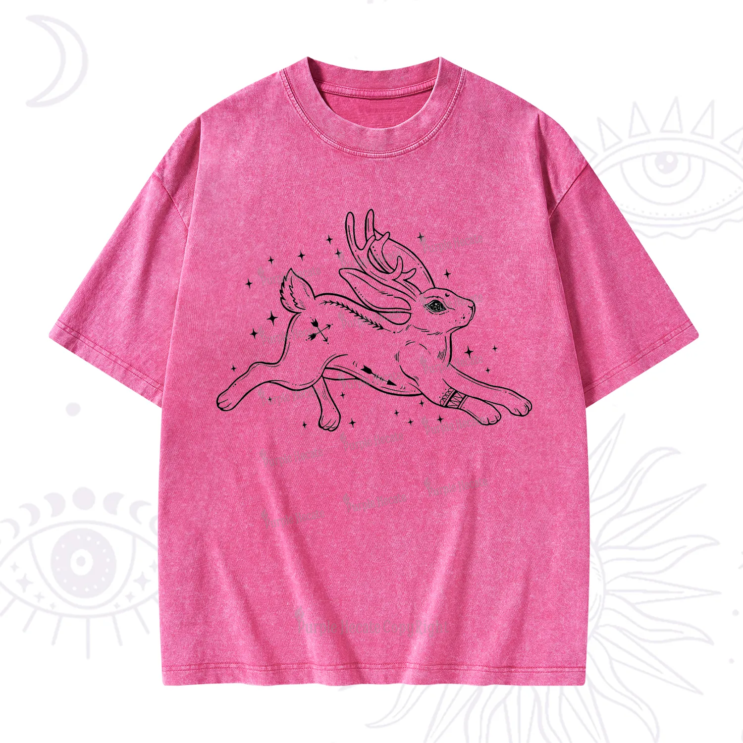 Purplehecate Starwitch Familiar Washed T-Shirt