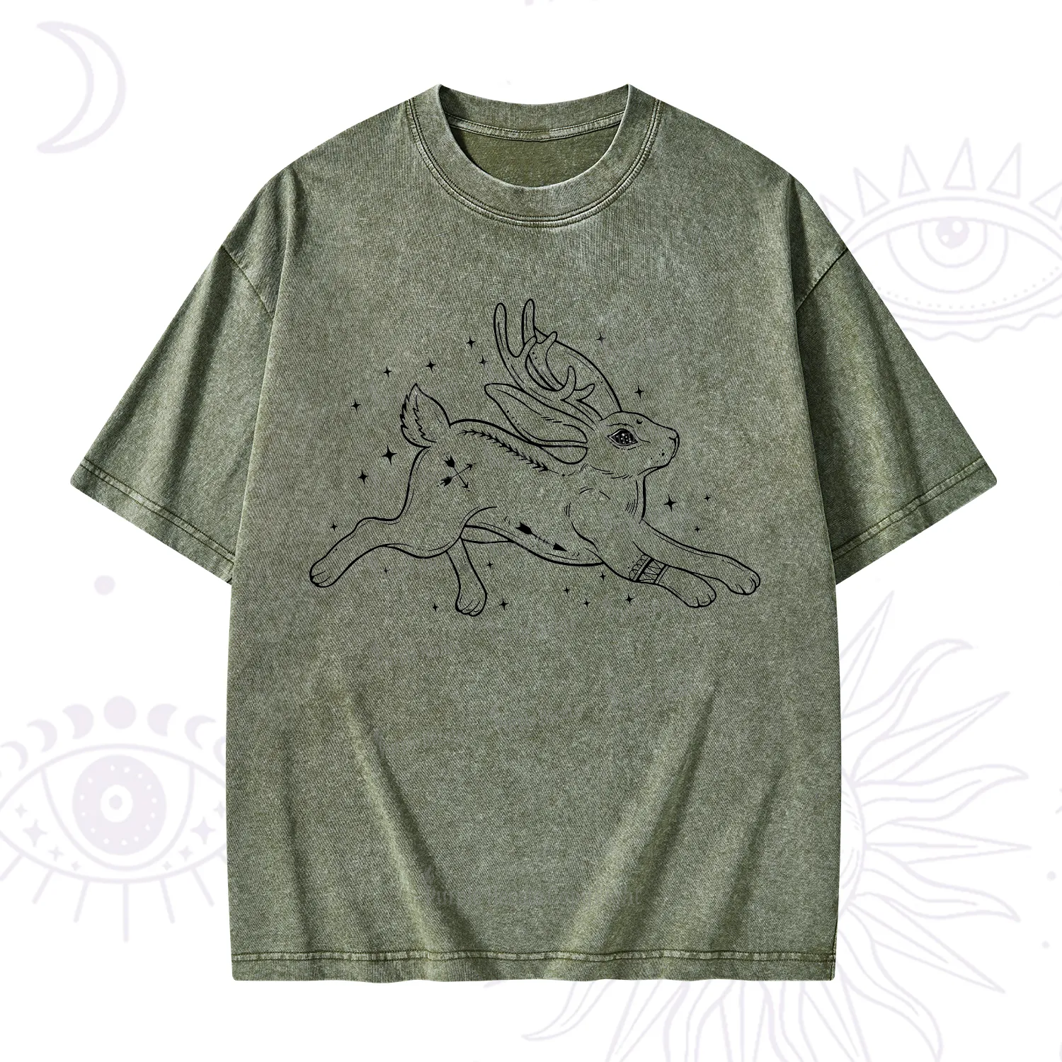 Purplehecate Starwitch Familiar Washed T-Shirt