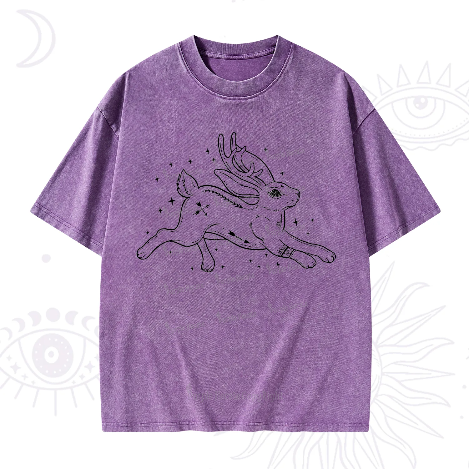Purplehecate Starwitch Familiar Washed T-Shirt