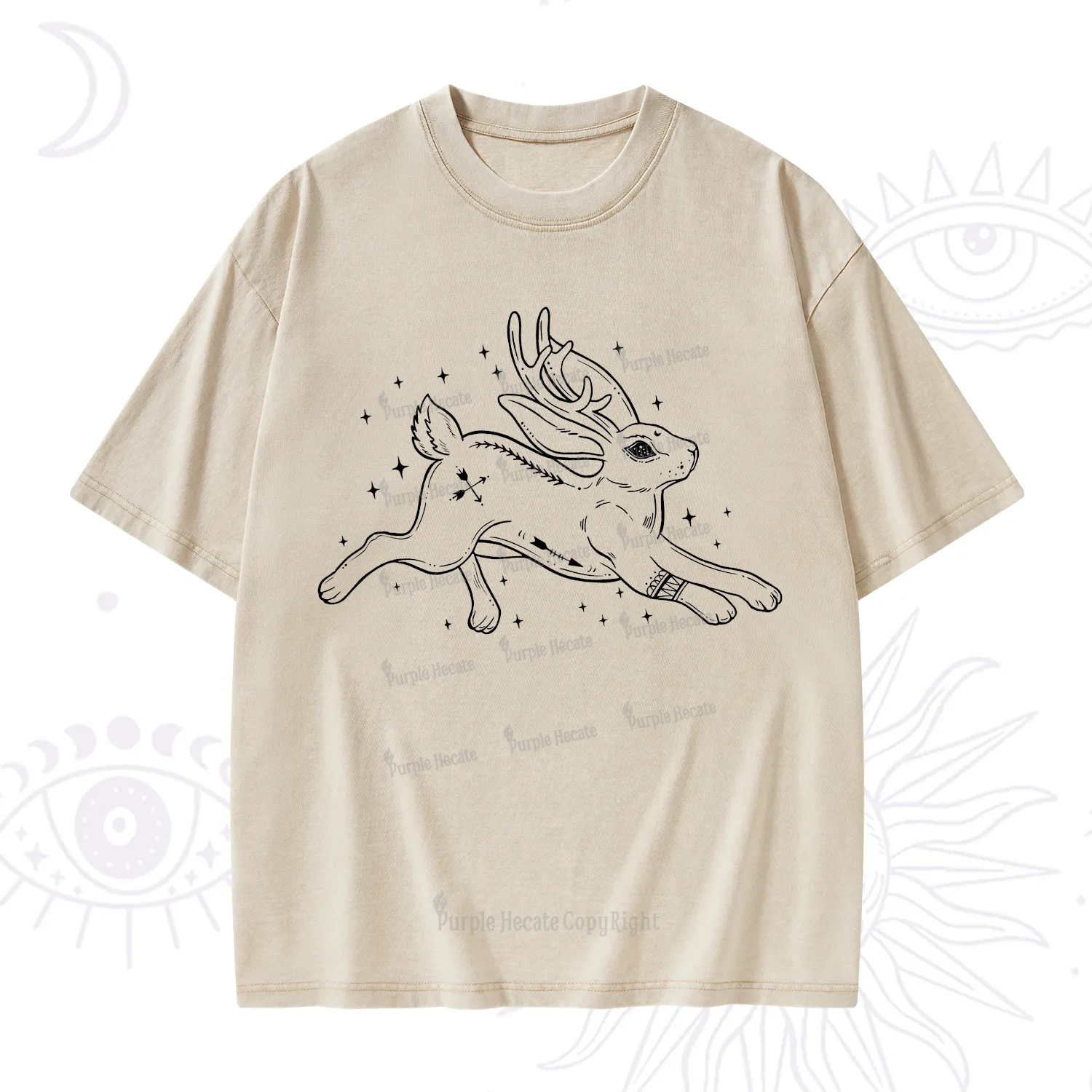 Purplehecate Starwitch Familiar Washed T-Shirt