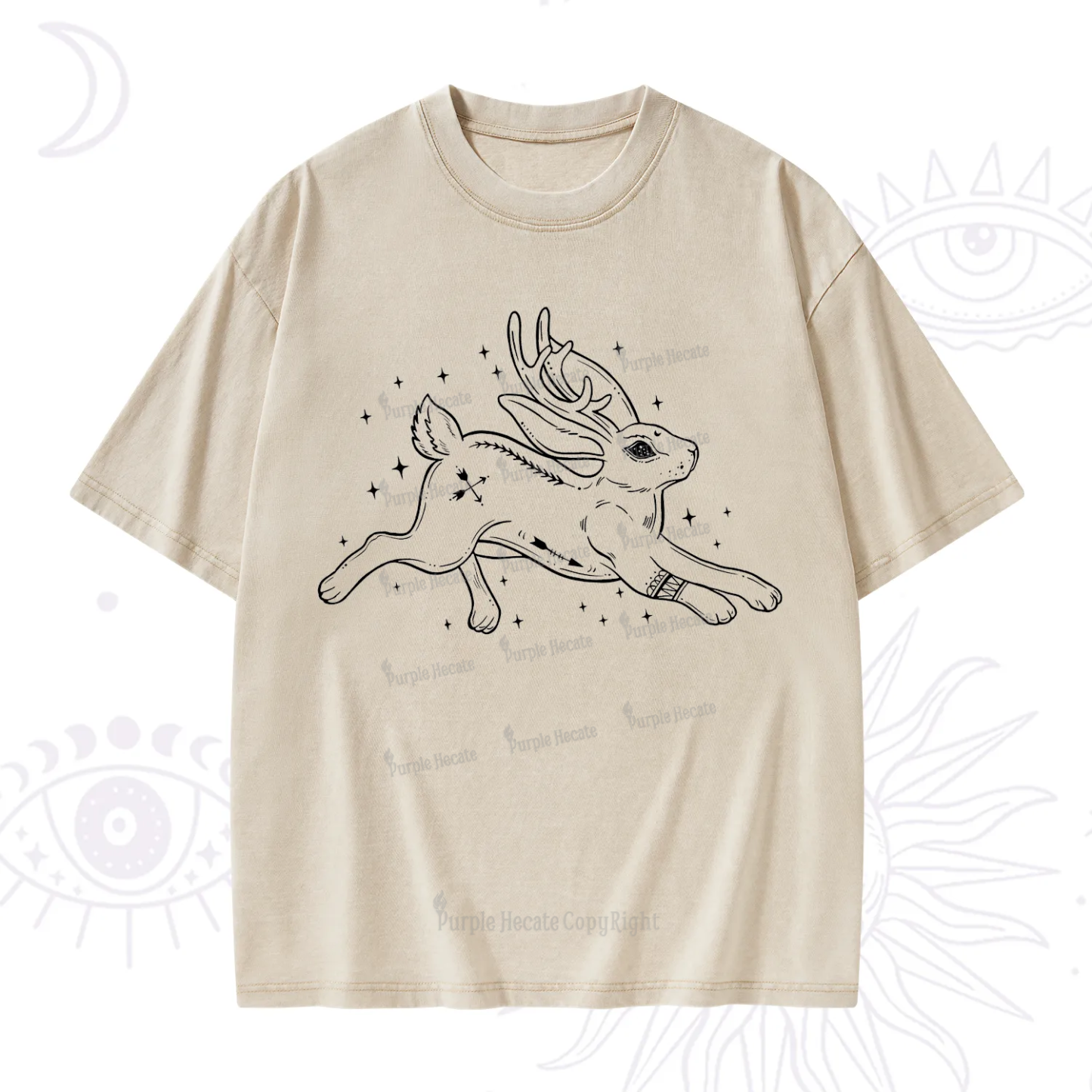 Purplehecate Starwitch Familiar Washed T-Shirt