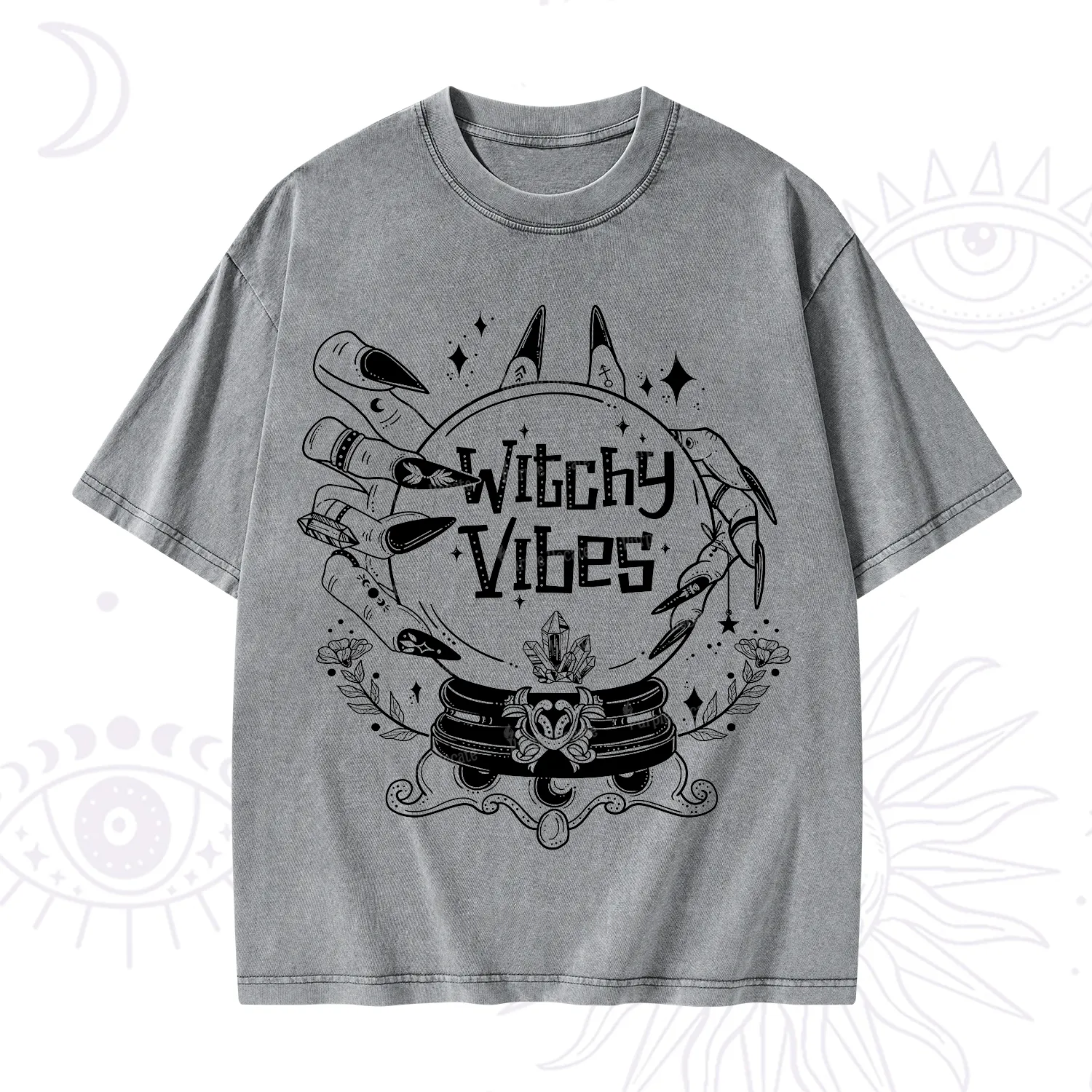 Purplehecate Witchy Vibes Washed T-Shirt