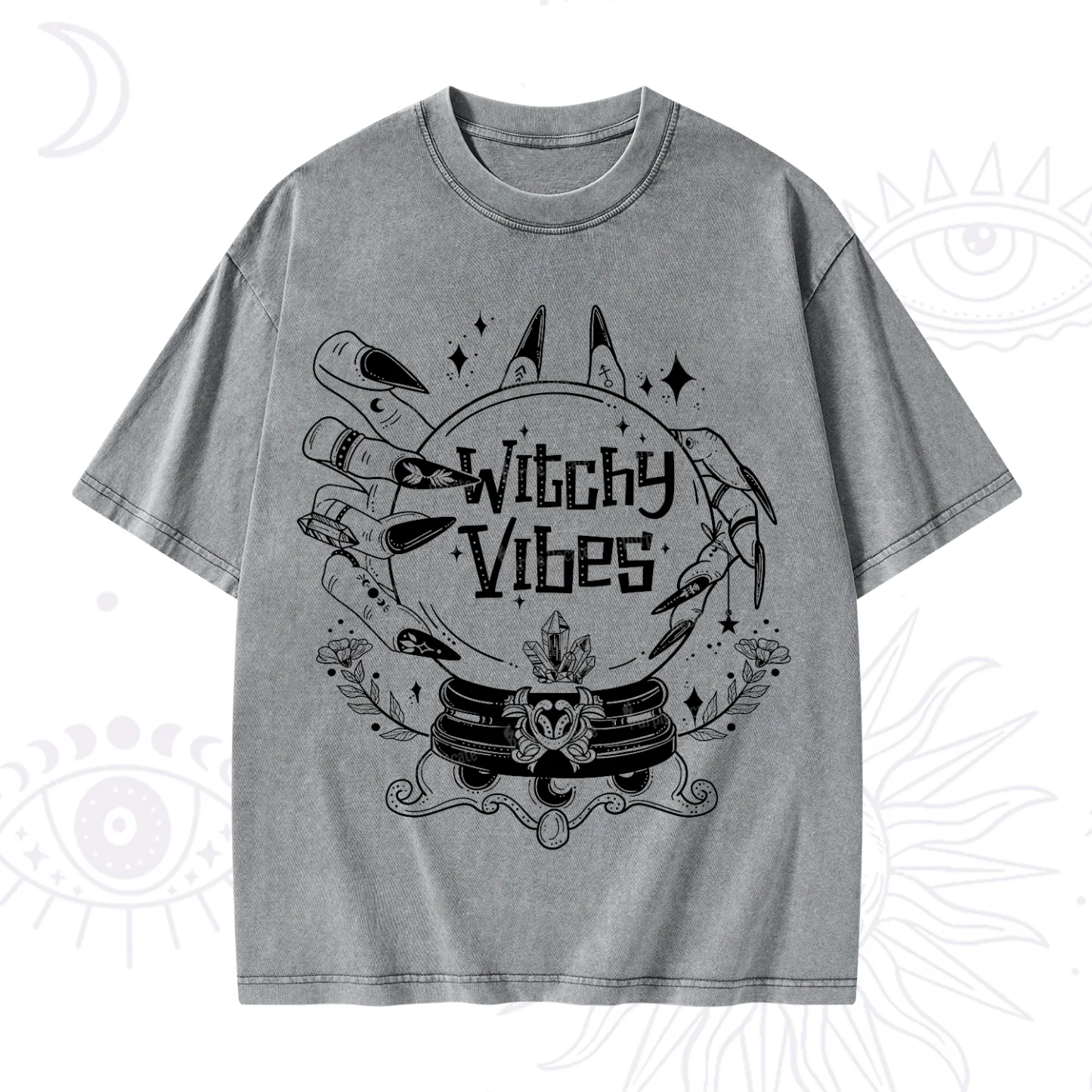 Purplehecate Witchy Vibes Washed T-Shirt