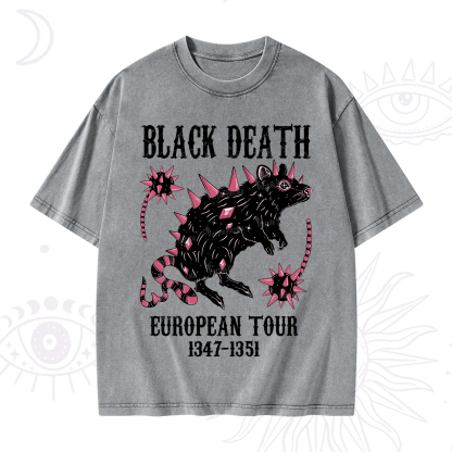 Purplehecate Black Death Washed T-Shirt