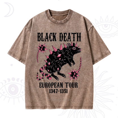 Purplehecate Black Death Washed T-Shirt