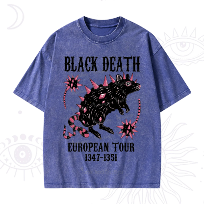 Purplehecate Black Death Washed T-Shirt