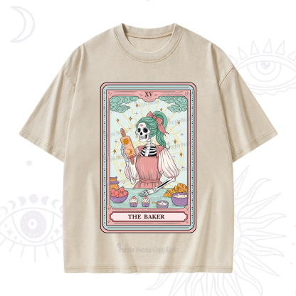 Purplehecate The Bakery Tarot Card Washed T-Shirt