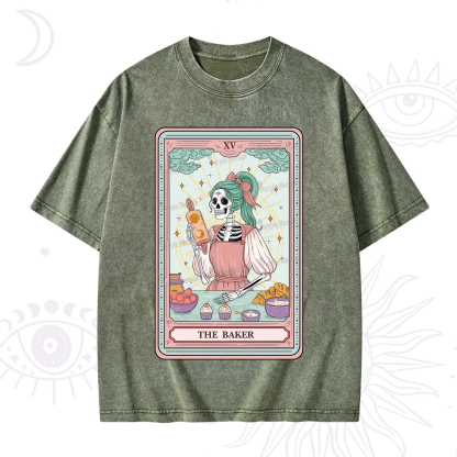 Purplehecate The Bakery Tarot Card Washed T-Shirt