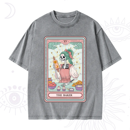 Purplehecate The Bakery Tarot Card Washed T-Shirt