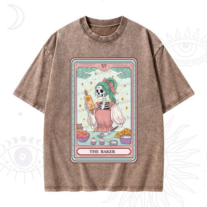 Purplehecate The Bakery Tarot Card Washed T-Shirt