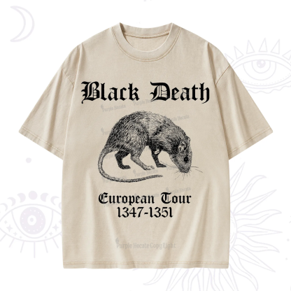 Purplehecate Black Death European Tour Washed T-Shirt