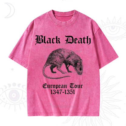 Purplehecate Black Death European Tour Washed T-Shirt