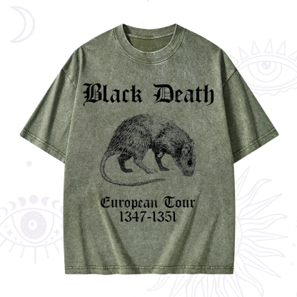 Purplehecate Black Death European Tour Washed T-Shirt