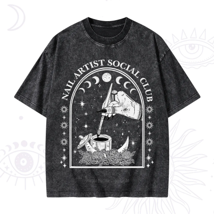 Purplehecate Nail Artist Club Collective Washed T-Shirt