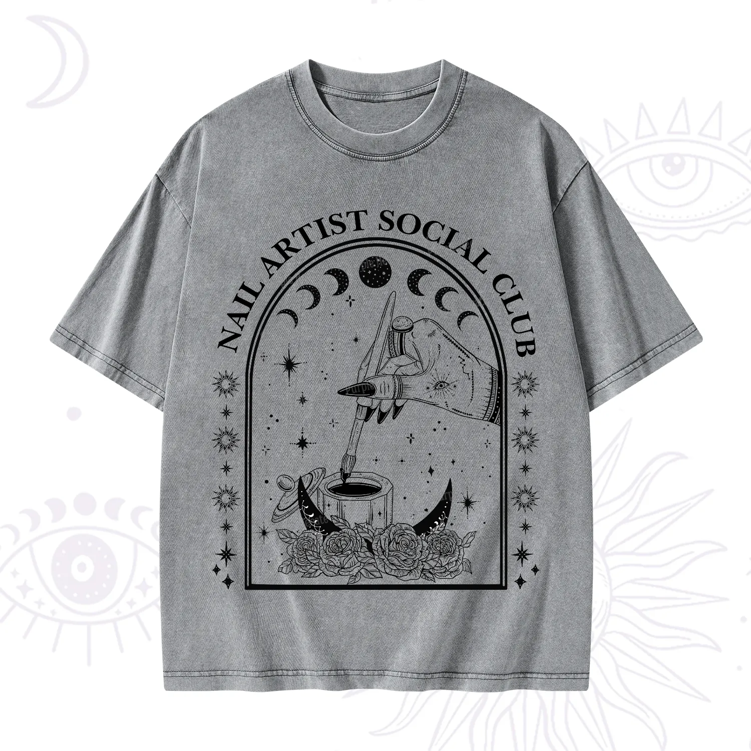 Purplehecate Nail Artist Club Collective Washed T-Shirt