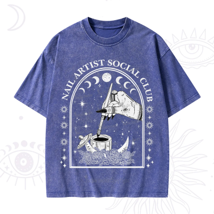 Purplehecate Nail Artist Club Collective Washed T-Shirt
