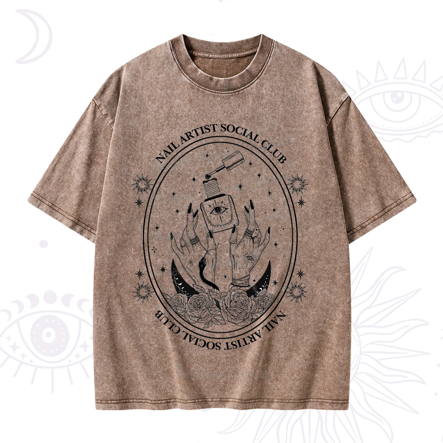 Purplehecate Nail Artist Club Washed T-Shirt