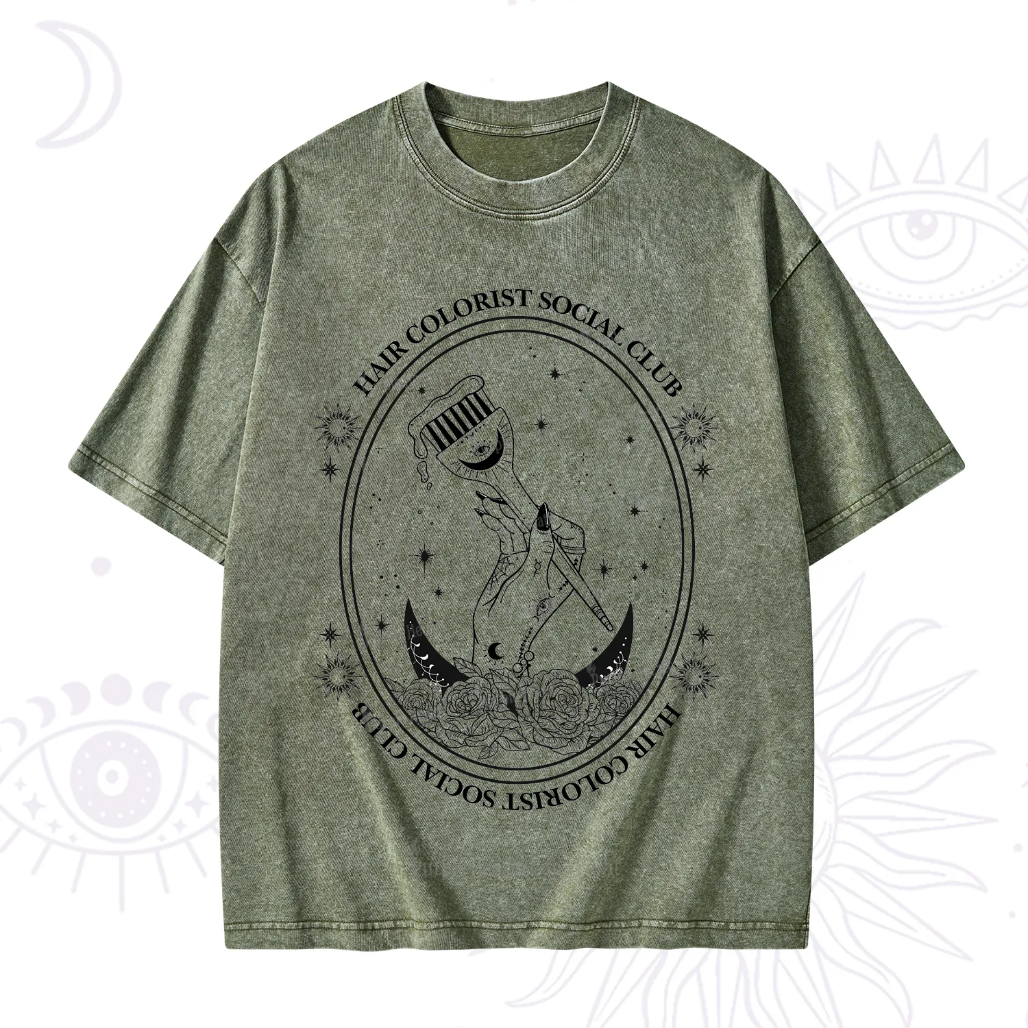 Purplehecate Hair Colorist Social Club Washed T-Shirt