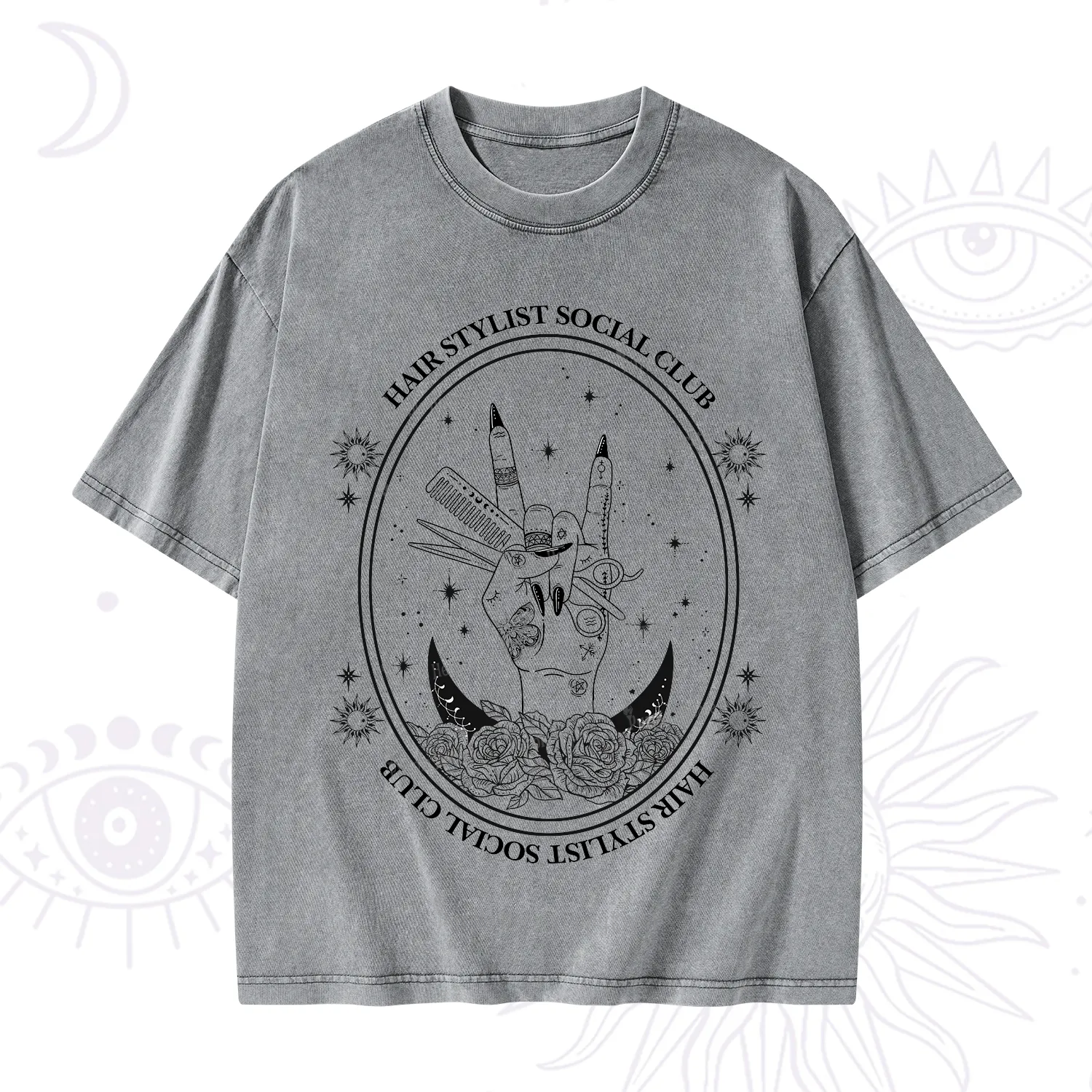 Purplehecate Hair Stylist Club Washed T-Shirt