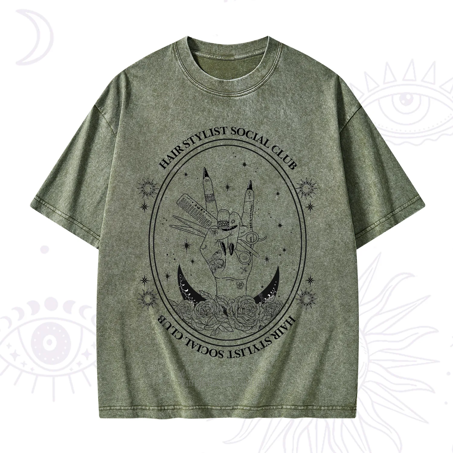 Purplehecate Hair Stylist Club Washed T-Shirt