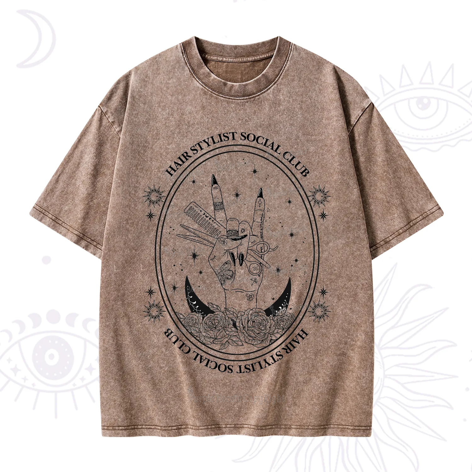 Purplehecate Hair Stylist Club Washed T-Shirt