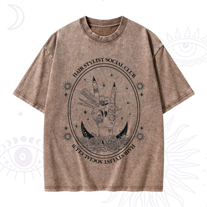 Purplehecate Hair Stylist Club Washed T-Shirt