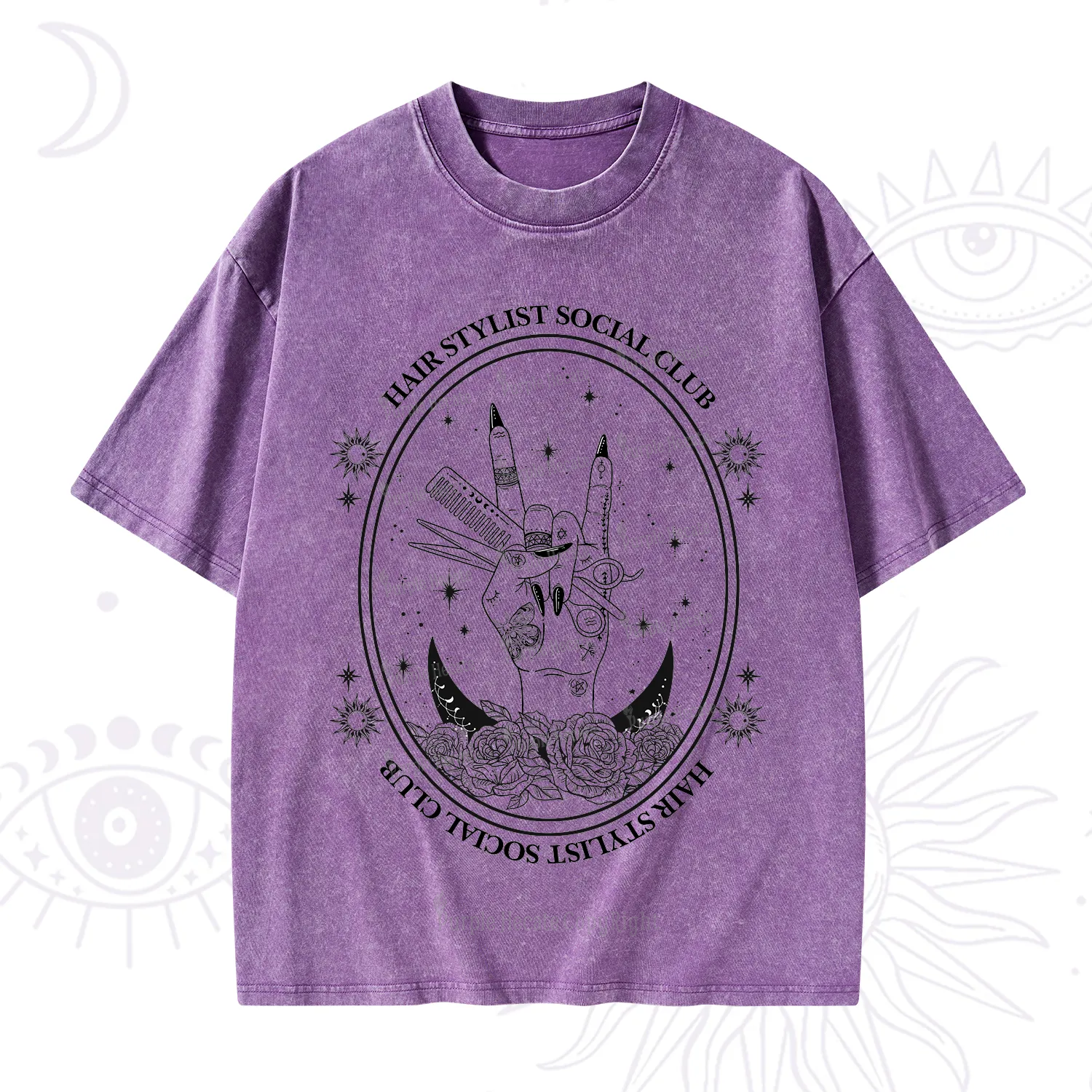 Purplehecate Hair Stylist Club Washed T-Shirt