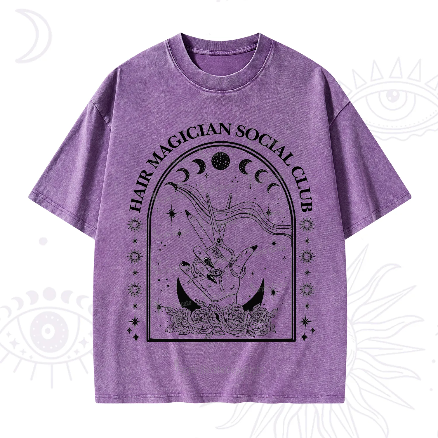 Purplehecate Hair Magician Social Club Collective Washed T-Shirt
