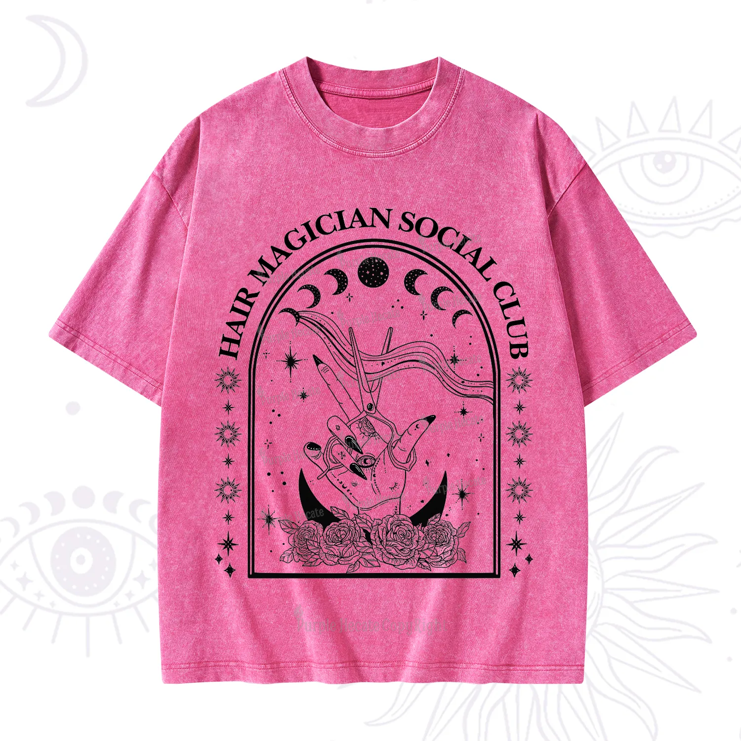 Purplehecate Hair Magician Social Club Collective Washed T-Shirt