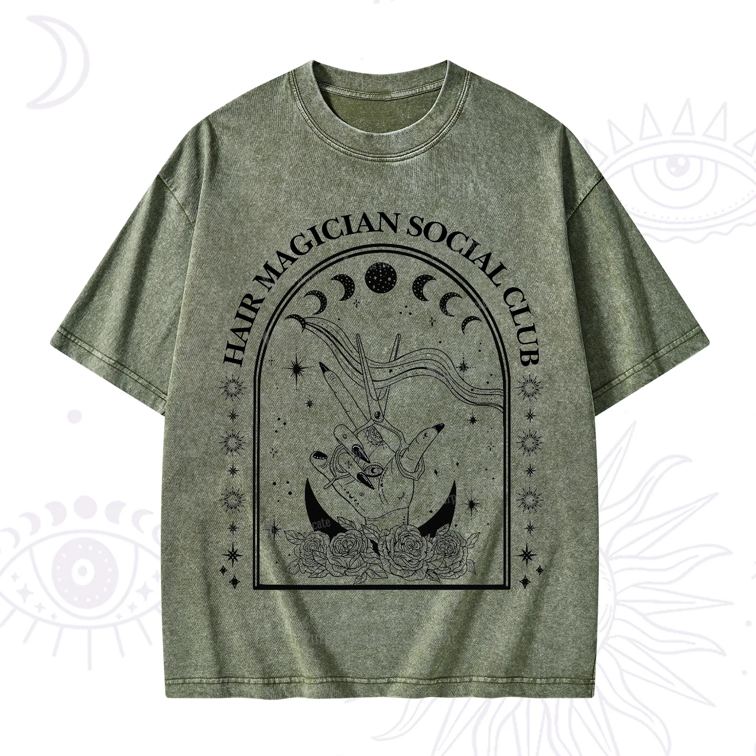 Purplehecate Hair Magician Social Club Collective Washed T-Shirt