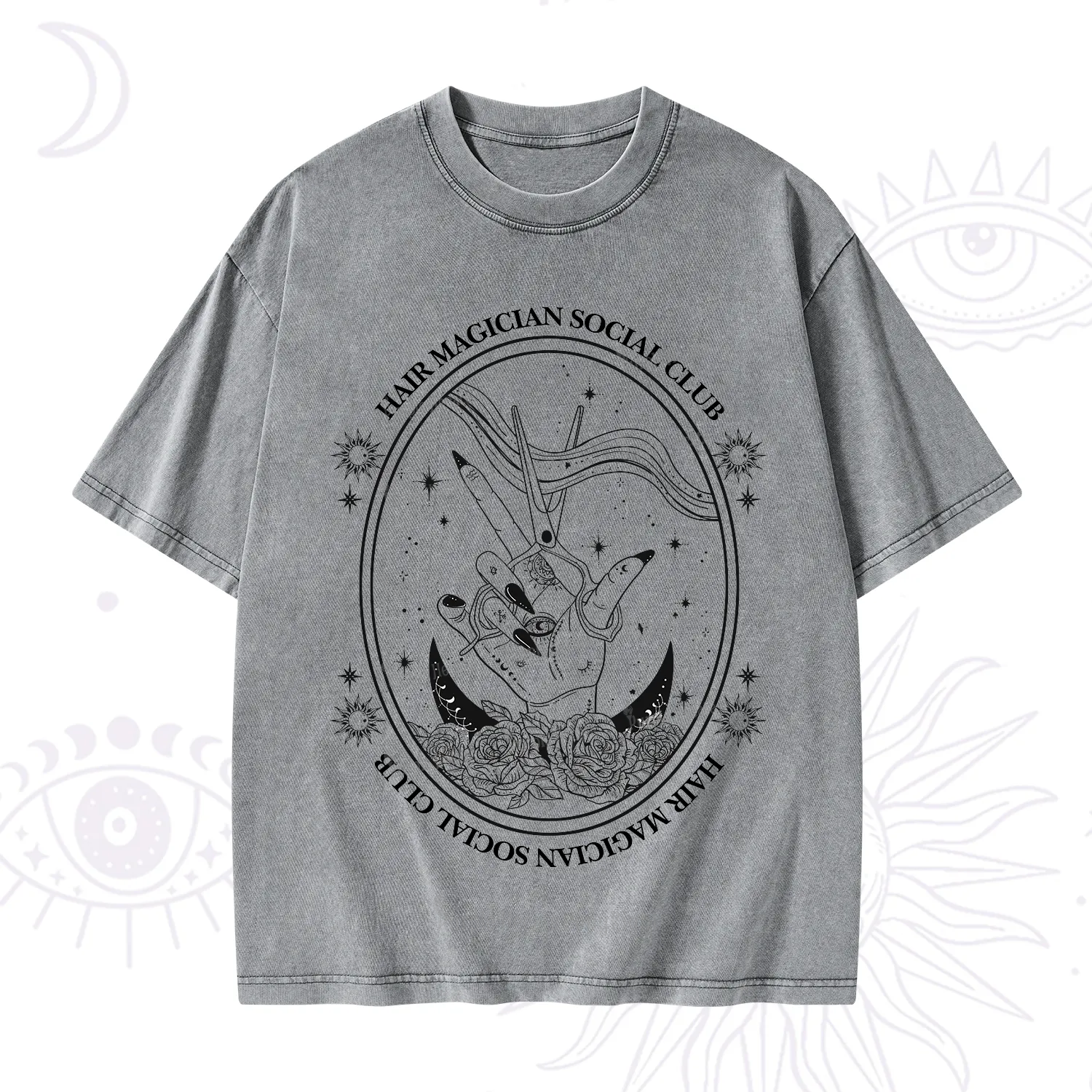 Purplehecate Hair Magician Social Club Washed T-Shirt