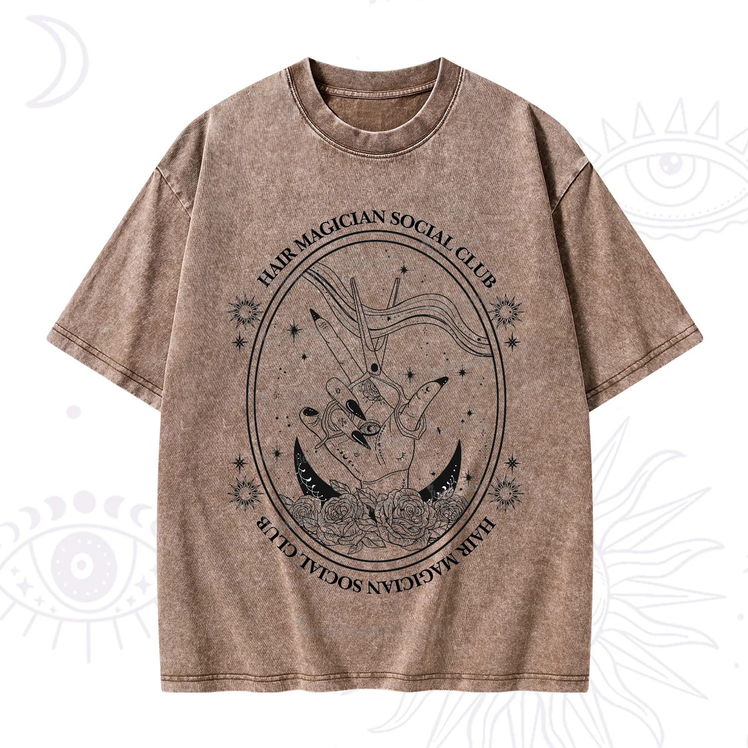 Purplehecate Hair Magician Social Club Washed T-Shirt
