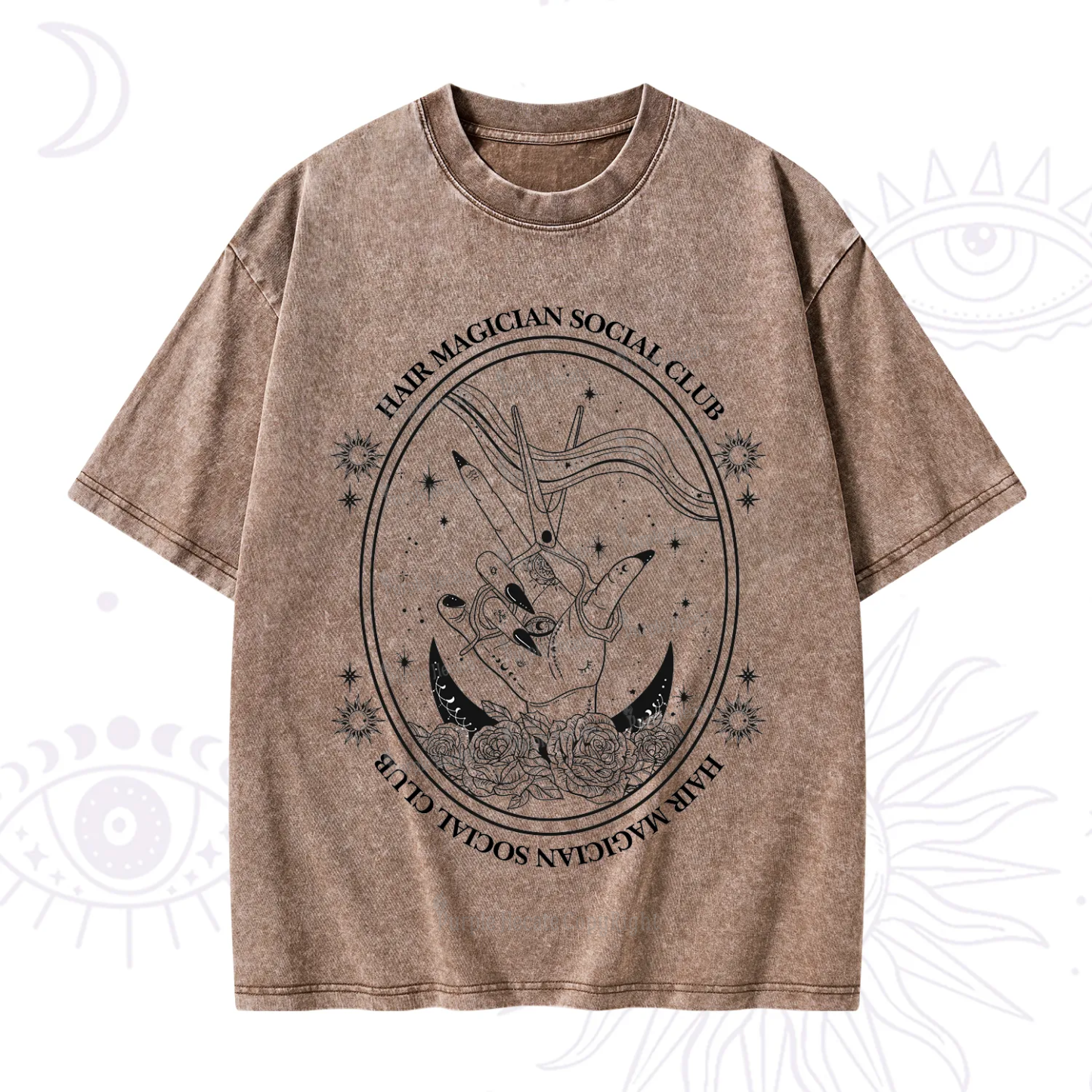 Purplehecate Hair Magician Social Club Washed T-Shirt