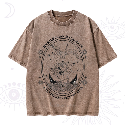 Purplehecate Hair Magician Social Club Washed T-Shirt