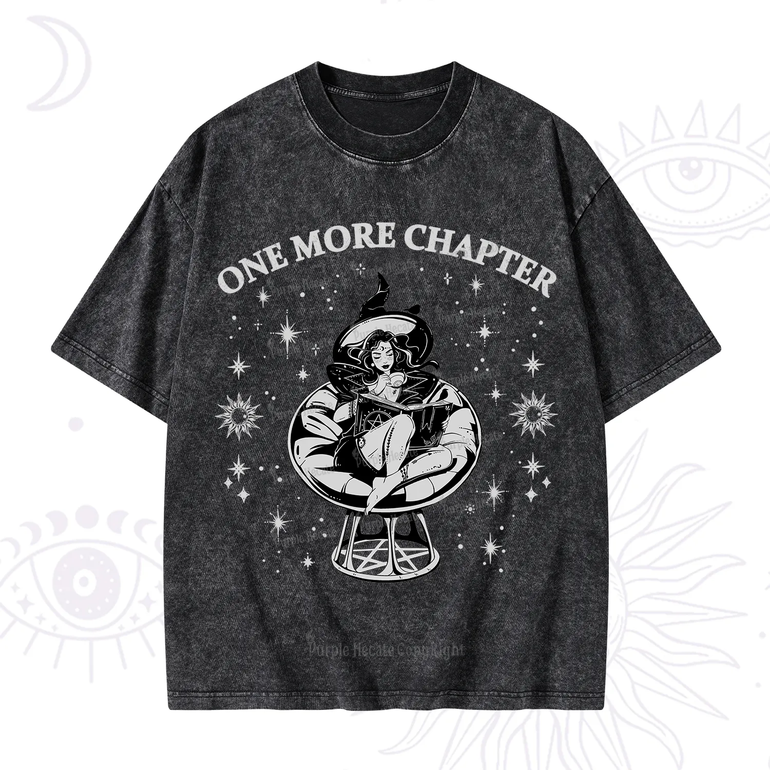 Purplehecate One More Chapter Books Washed T-Shirt