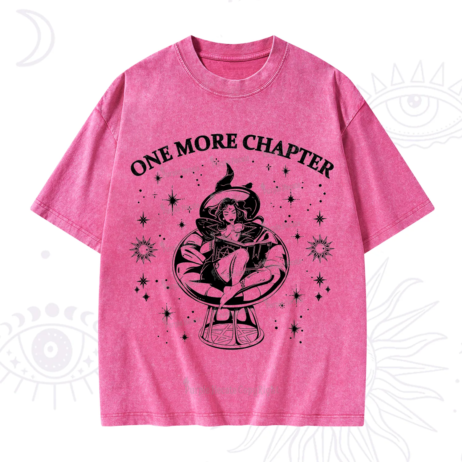 Purplehecate One More Chapter Books Washed T-Shirt