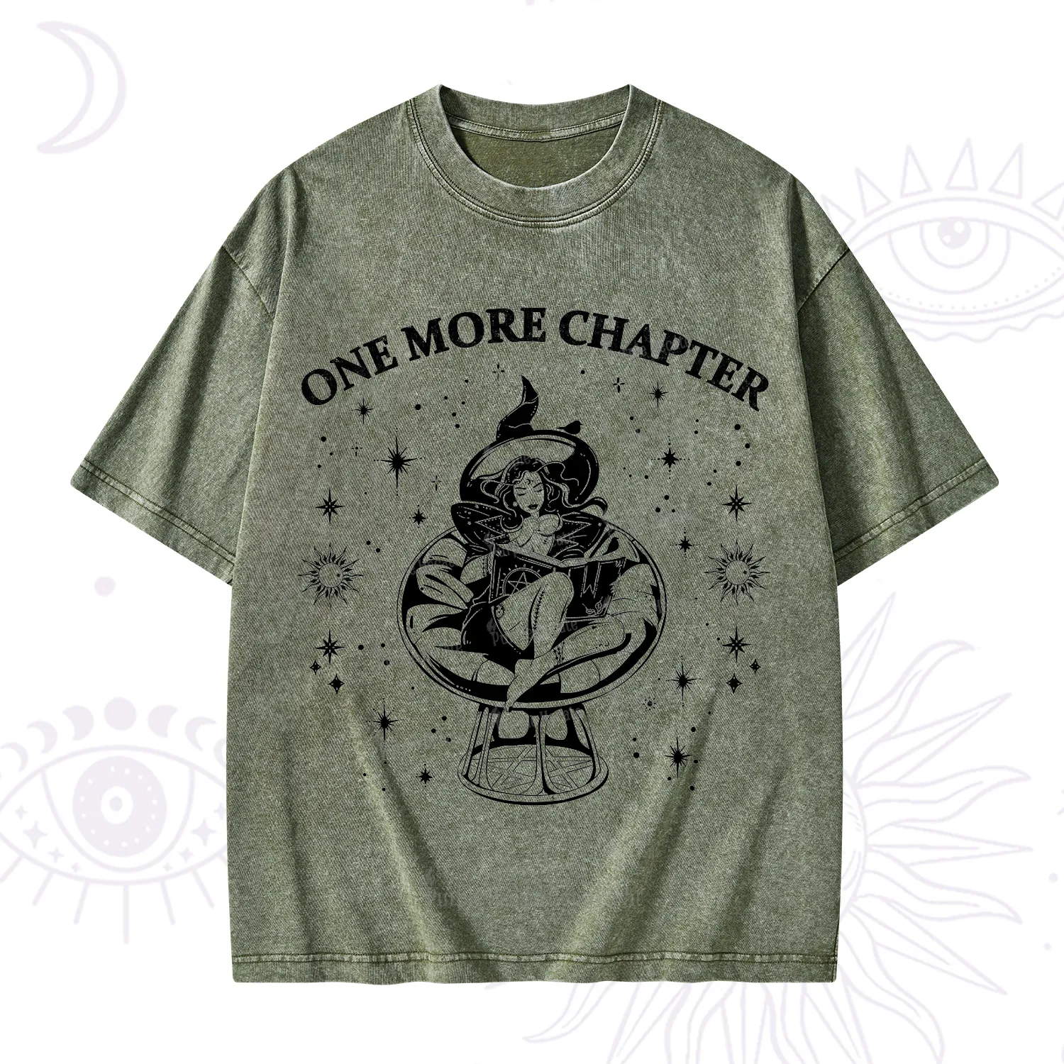 Purplehecate One More Chapter Books Washed T-Shirt